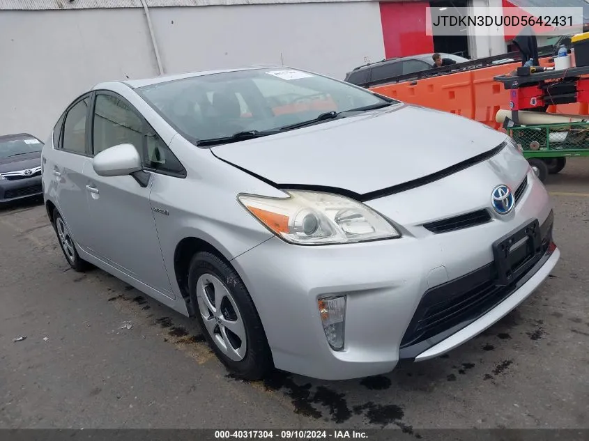 2013 Toyota Prius Two VIN: JTDKN3DU0D5642431 Lot: 40317304