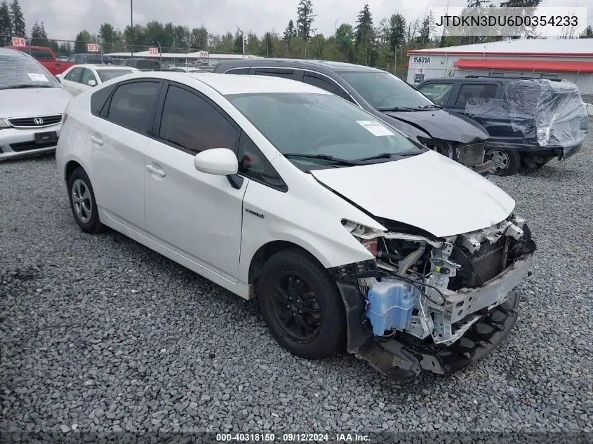 JTDKN3DU6D0354233 2013 Toyota Prius Two