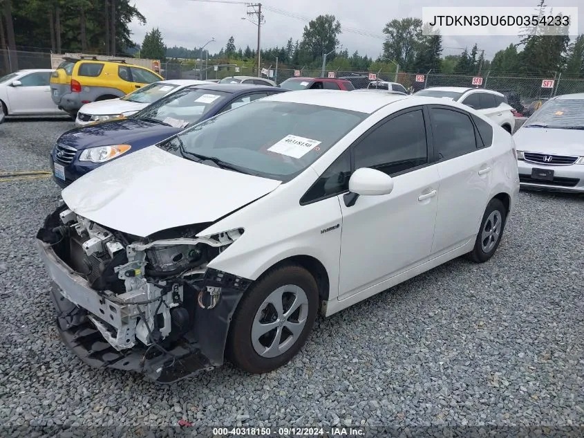 JTDKN3DU6D0354233 2013 Toyota Prius Two