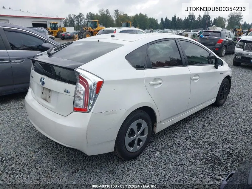 JTDKN3DU6D0354233 2013 Toyota Prius Two