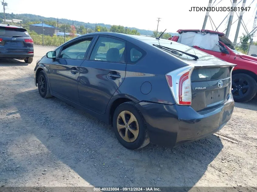 JTDKN3DU3D5581947 2013 Toyota Prius Two