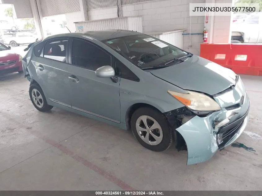 2013 Toyota Prius VIN: JTDKN3DU3D5677500 Lot: 40324561