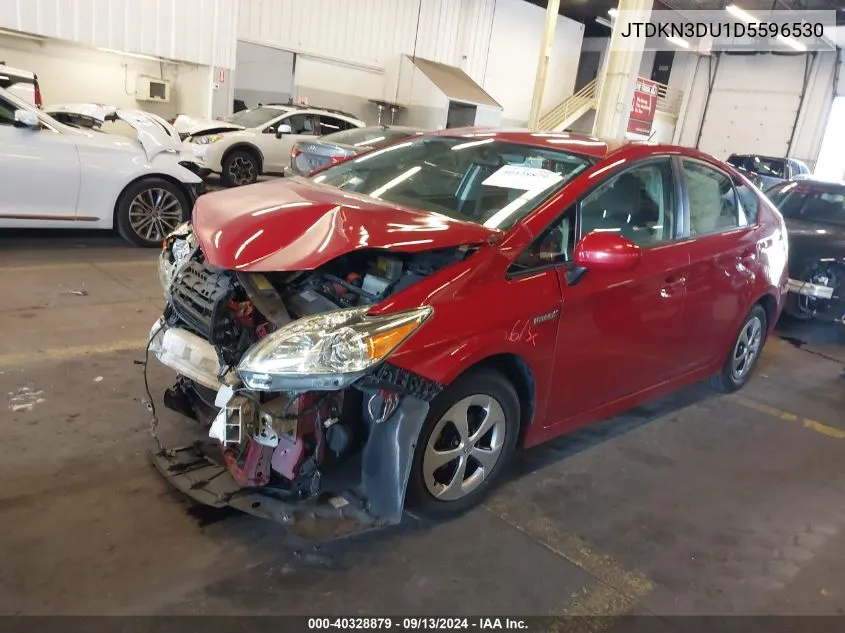 2013 Toyota Prius VIN: JTDKN3DU1D5596530 Lot: 40328879