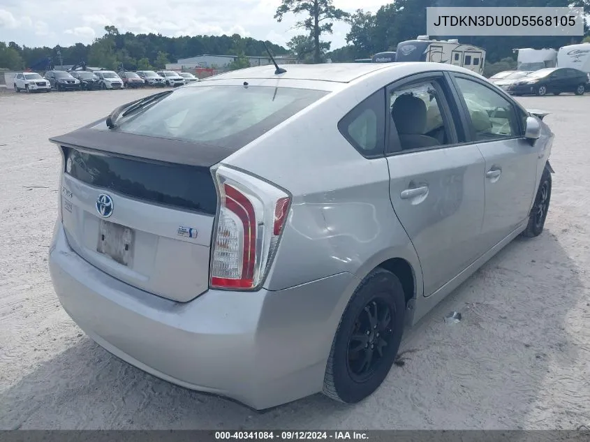 2013 Toyota Prius Two VIN: JTDKN3DU0D5568105 Lot: 40341084