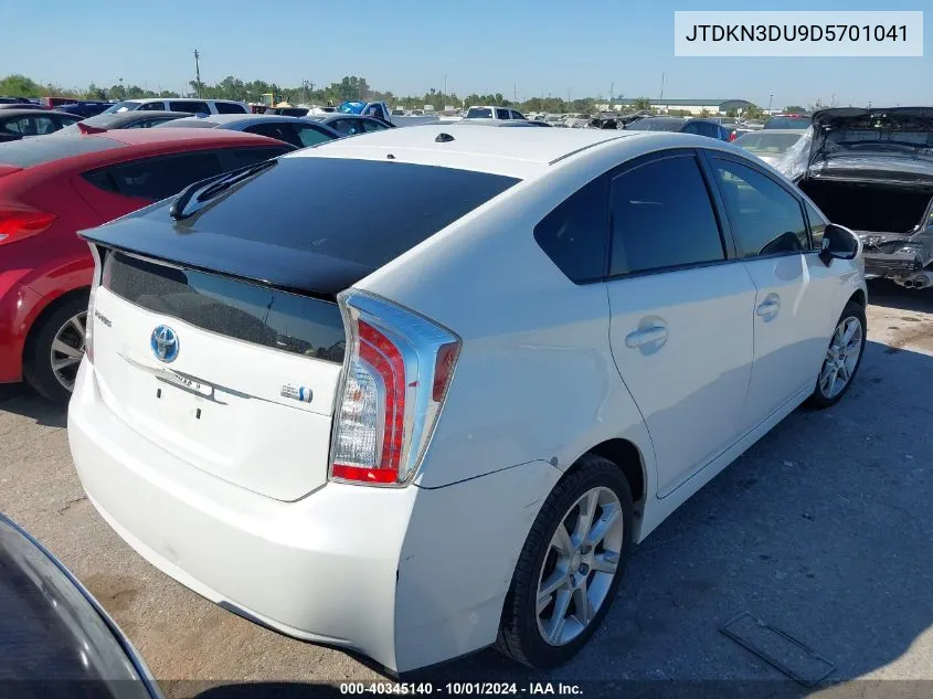 2013 Toyota Prius Two VIN: JTDKN3DU9D5701041 Lot: 40345140