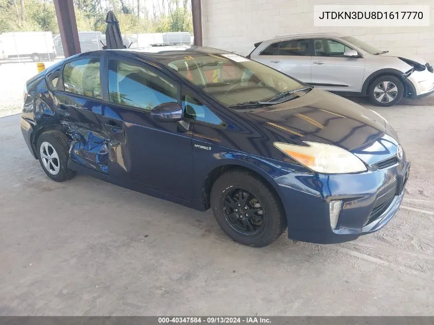 2013 Toyota Prius Three VIN: JTDKN3DU8D1617770 Lot: 40347584