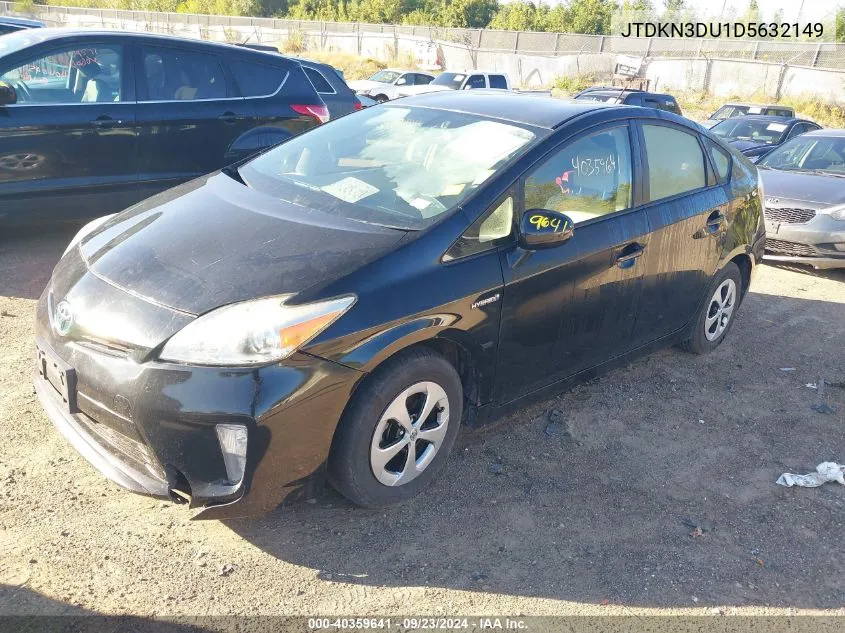 2013 Toyota Prius Four VIN: JTDKN3DU1D5632149 Lot: 40359641