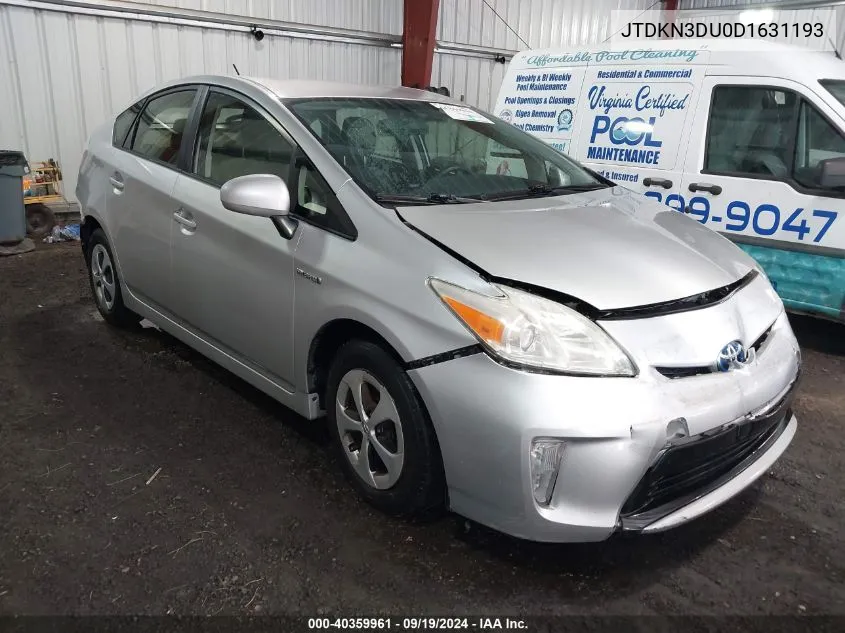 2013 Toyota Prius Two VIN: JTDKN3DU0D1631193 Lot: 40359961