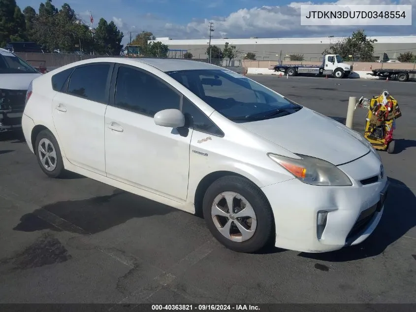 JTDKN3DU7D0348554 2013 Toyota Prius Two