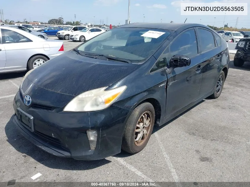 2013 Toyota Prius Three VIN: JTDKN3DU2D5563505 Lot: 40367760