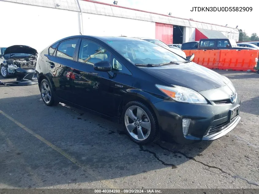 2013 Toyota Prius Three Se VIN: JTDKN3DU0D5582909 Lot: 40384280