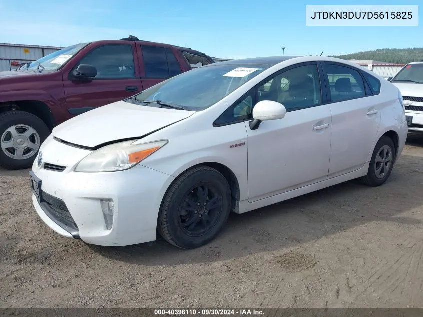 JTDKN3DU7D5615825 2013 Toyota Prius Three