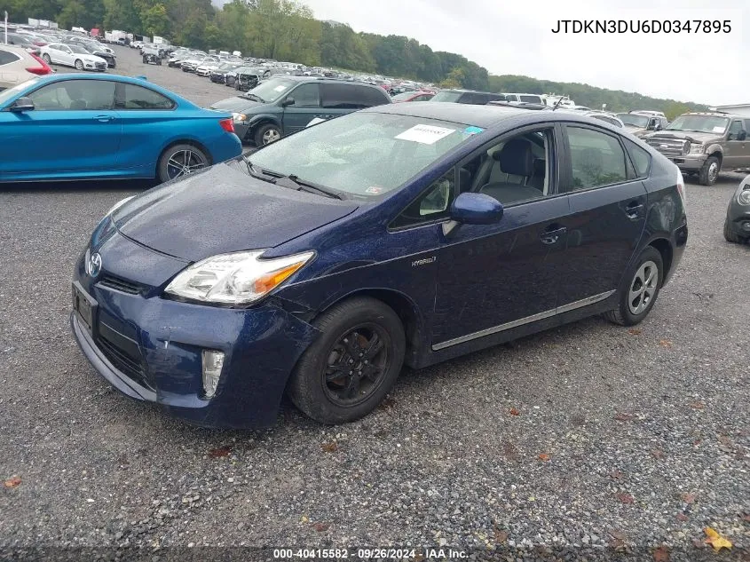 JTDKN3DU6D0347895 2013 Toyota Prius Four