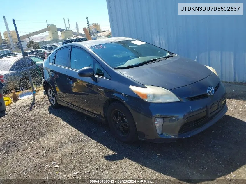 JTDKN3DU7D5602637 2013 Toyota Prius Two