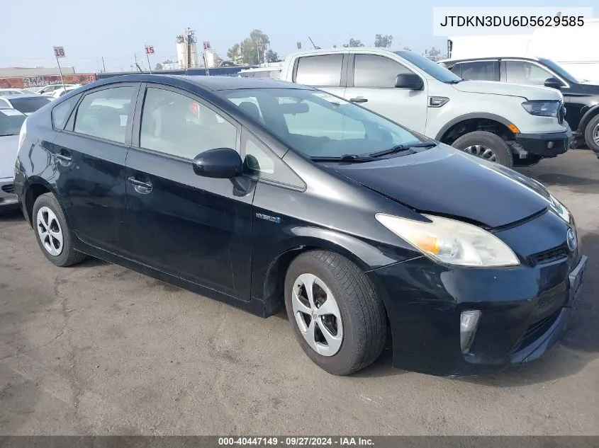 2013 Toyota Prius Three VIN: JTDKN3DU6D5629585 Lot: 40447149