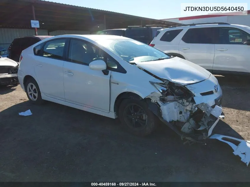 JTDKN3DU5D5640450 2013 Toyota Prius Three