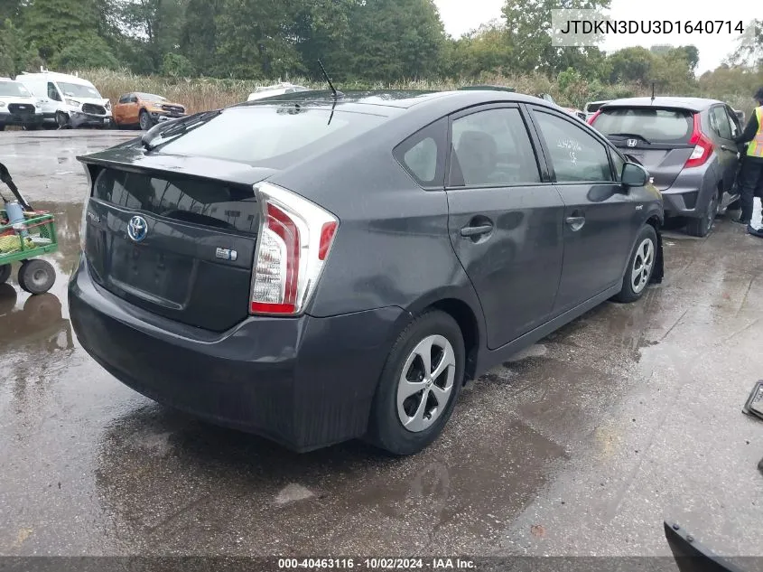 2013 Toyota Prius Two VIN: JTDKN3DU3D1640714 Lot: 40463116