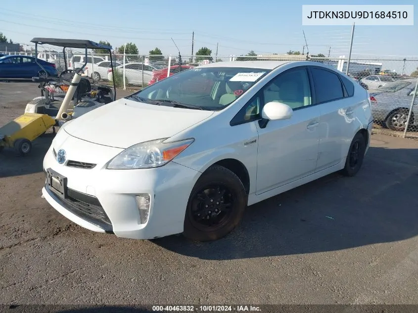 JTDKN3DU9D1684510 2013 Toyota Prius Two