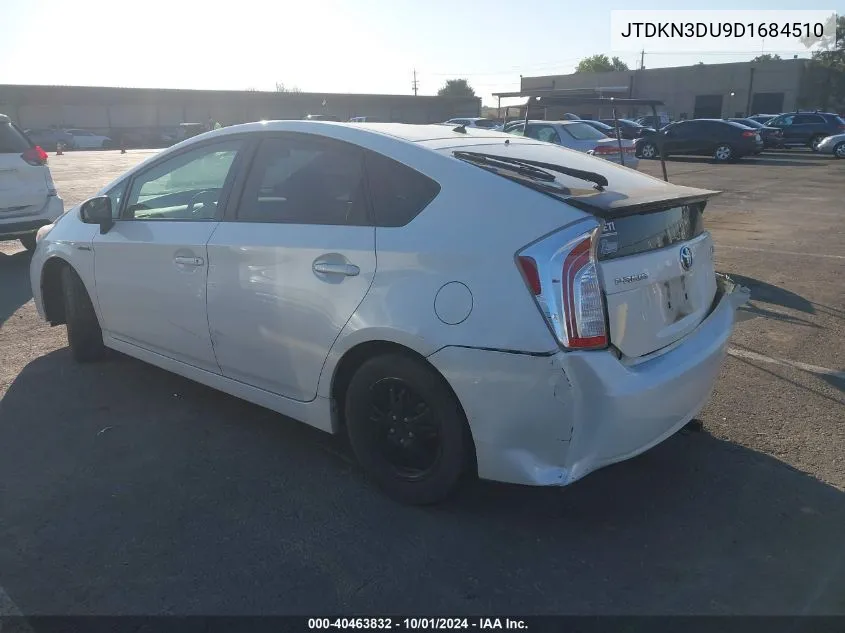 2013 Toyota Prius Two VIN: JTDKN3DU9D1684510 Lot: 40463832