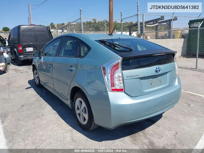 JTDKN3DU8D5641382 2013 Toyota Prius Three