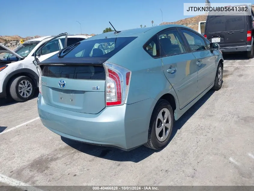 2013 Toyota Prius Three VIN: JTDKN3DU8D5641382 Lot: 40466828