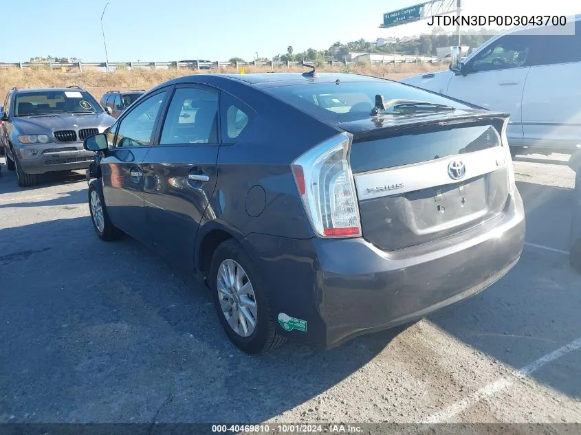 JTDKN3DP0D3043700 2013 Toyota Prius Plug-In