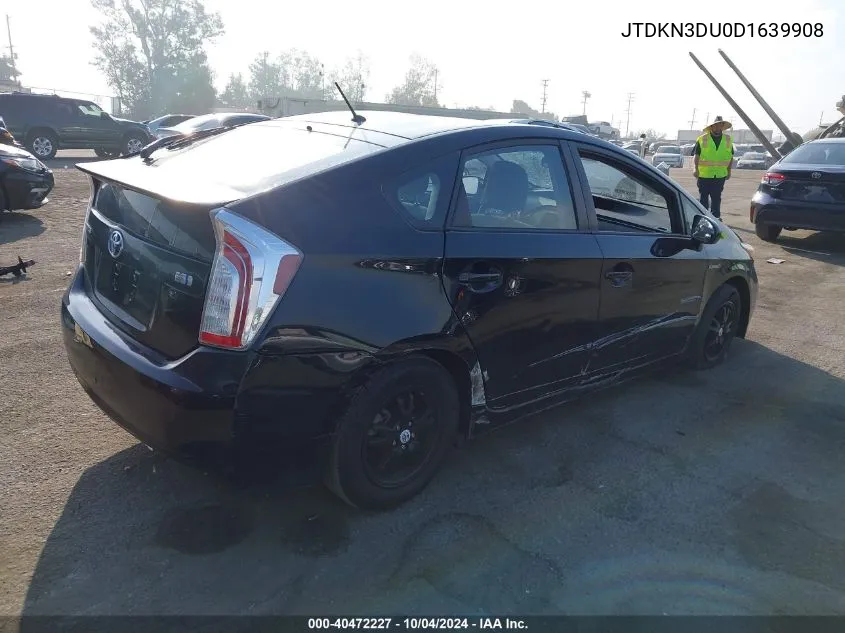 2013 Toyota Prius Two VIN: JTDKN3DU0D1639908 Lot: 40472227