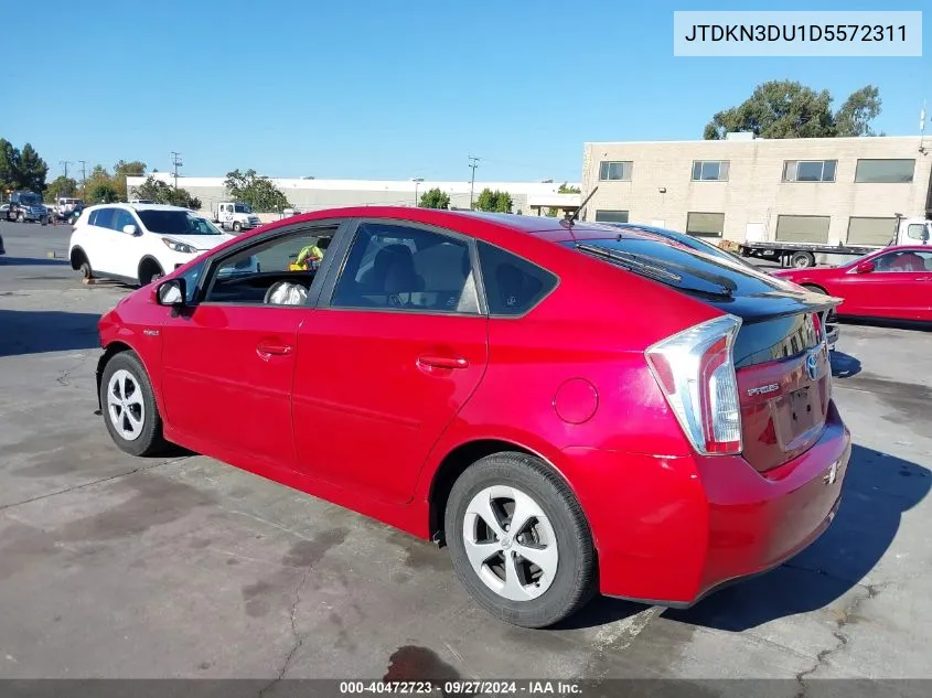 JTDKN3DU1D5572311 2013 Toyota Prius Two