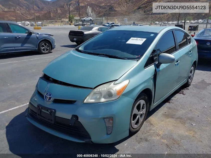 2013 Toyota Prius Two VIN: JTDKN3DU9D5554123 Lot: 40506348