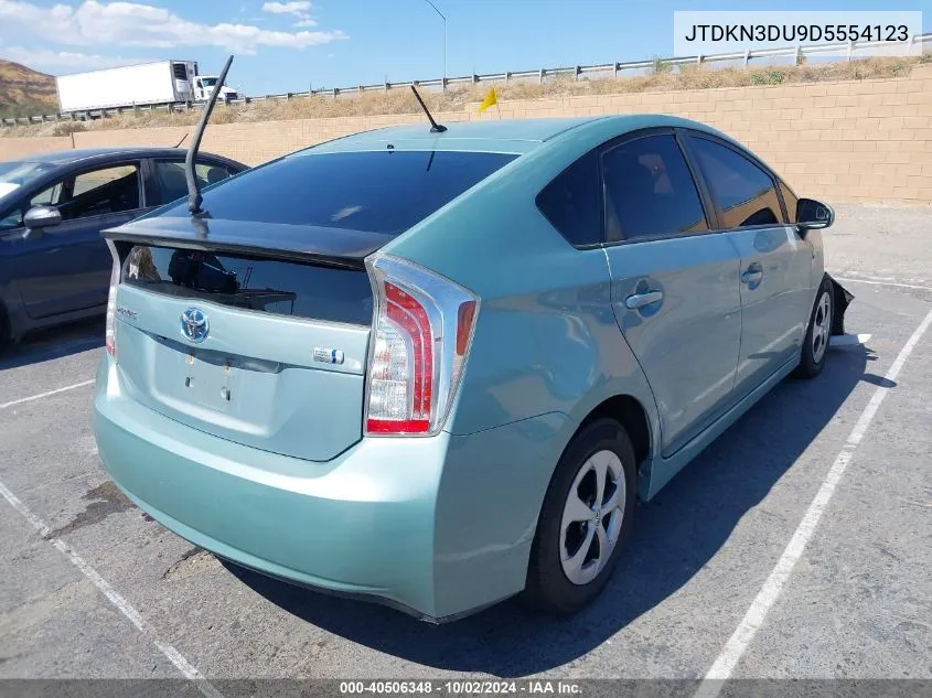 2013 Toyota Prius Two VIN: JTDKN3DU9D5554123 Lot: 40506348