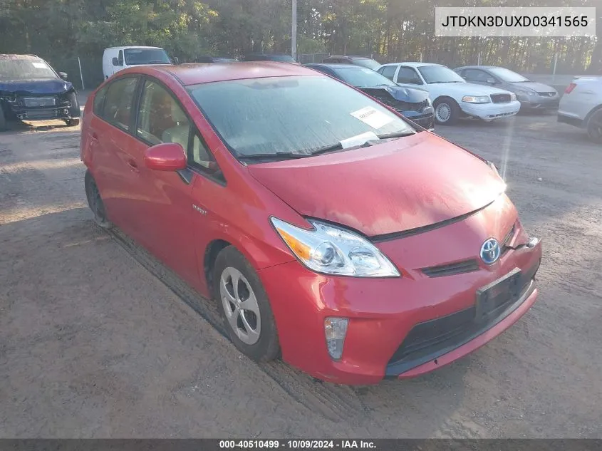 2013 Toyota Prius Two VIN: JTDKN3DUXD0341565 Lot: 40510499