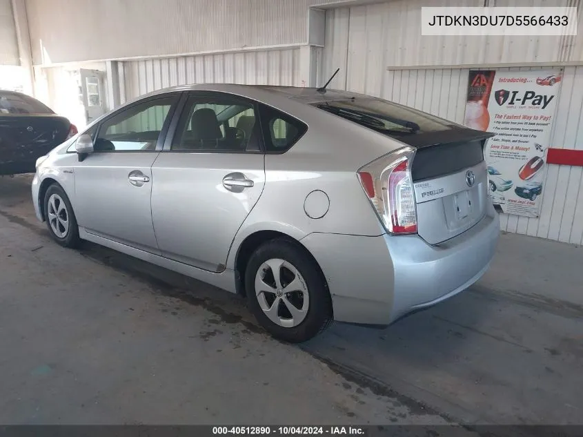 2013 Toyota Prius Two VIN: JTDKN3DU7D5566433 Lot: 40512890