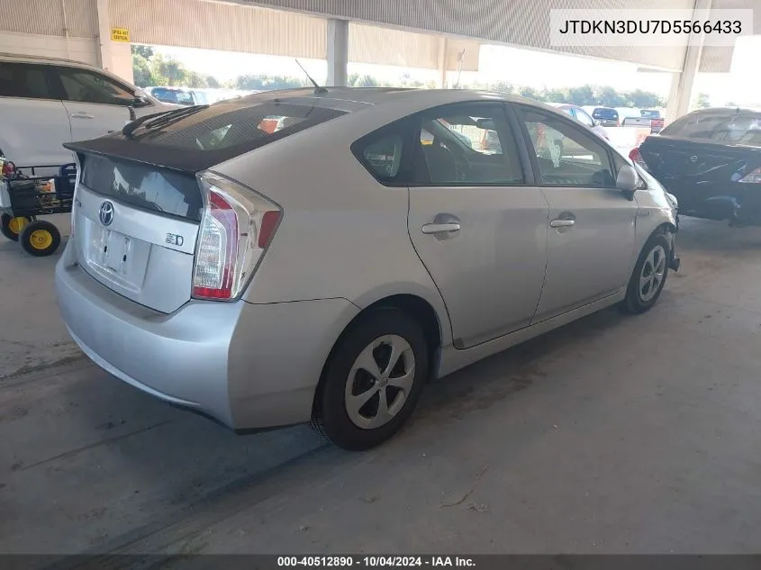 2013 Toyota Prius Two VIN: JTDKN3DU7D5566433 Lot: 40512890