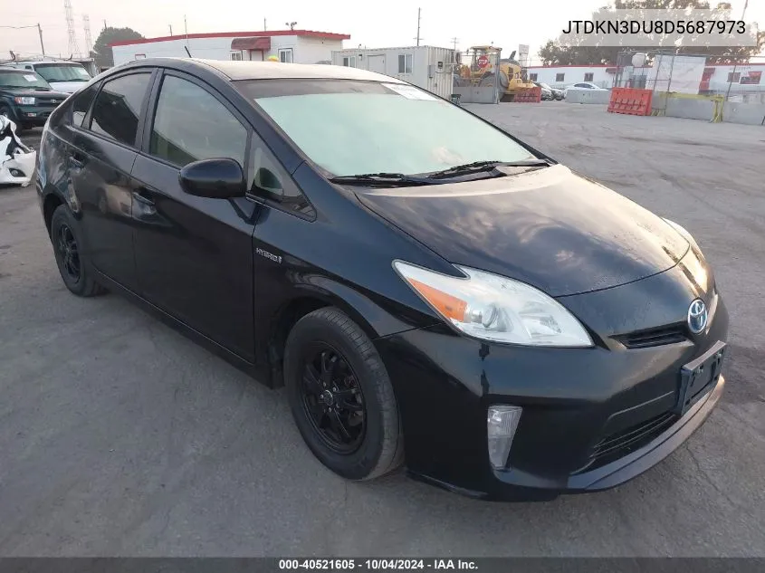 2013 Toyota Prius Two VIN: JTDKN3DU8D5687973 Lot: 40521605