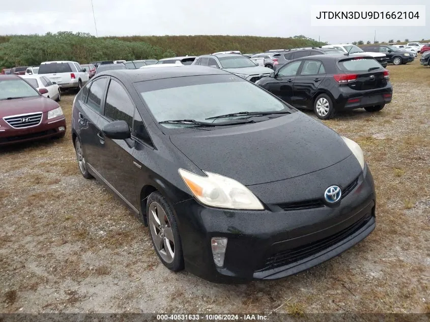 2013 Toyota Prius Three Se VIN: JTDKN3DU9D1662104 Lot: 40531633