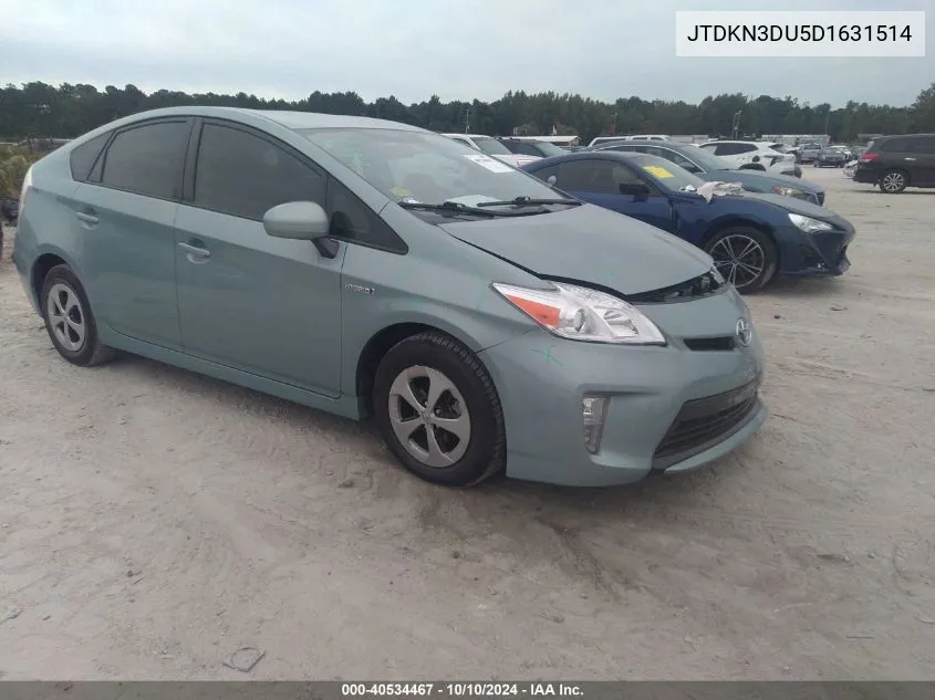 2013 Toyota Prius Two VIN: JTDKN3DU5D1631514 Lot: 40534467