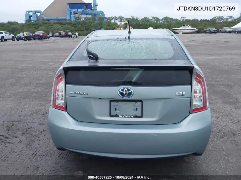 2013 Toyota Prius VIN: JTDKN3DU1D1720769 Lot: 40537225