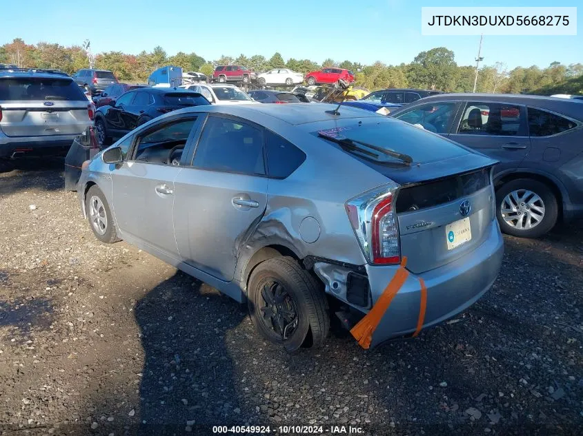 2013 Toyota Prius Three VIN: JTDKN3DUXD5668275 Lot: 40549924