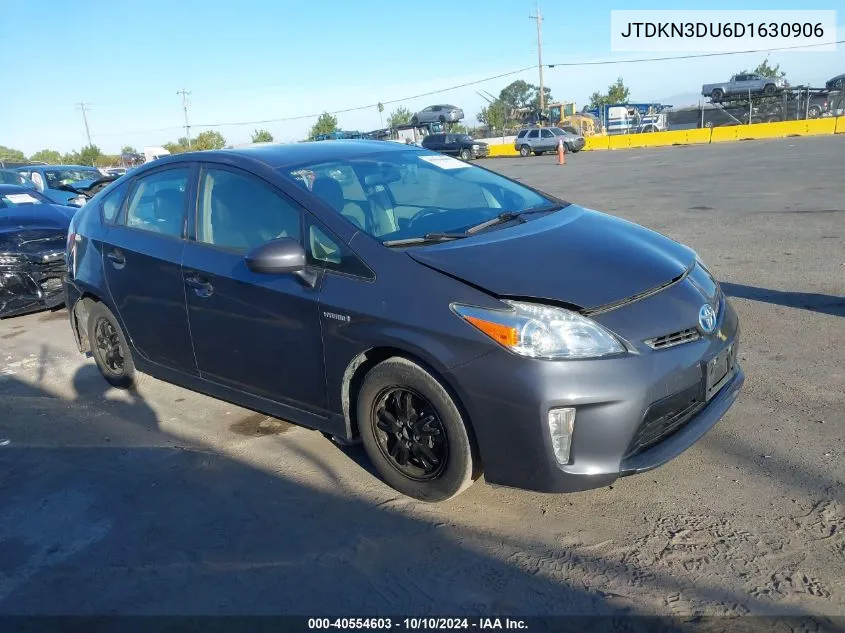 2013 Toyota Prius Two VIN: JTDKN3DU6D1630906 Lot: 40554603