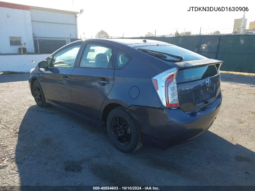 2013 Toyota Prius Two VIN: JTDKN3DU6D1630906 Lot: 40554603