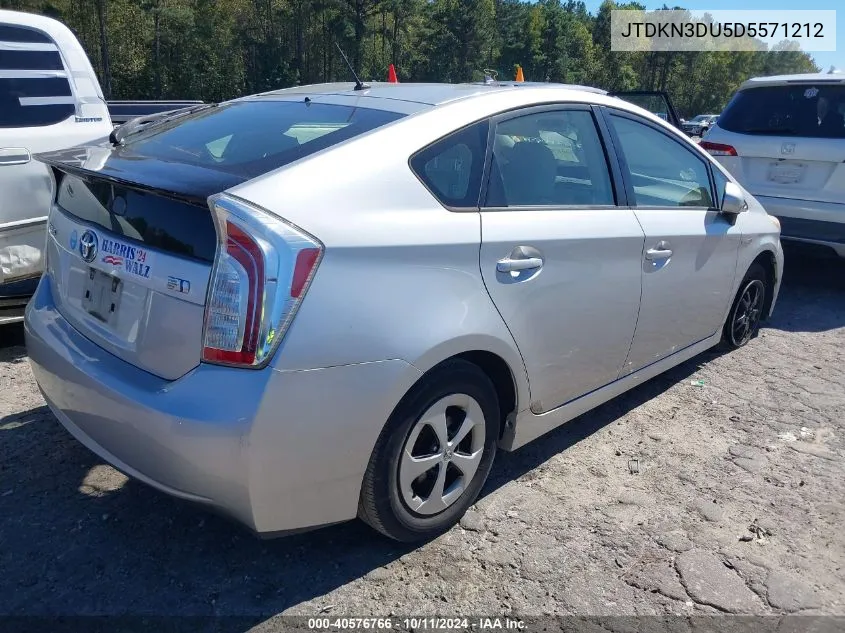 2013 Toyota Prius Two VIN: JTDKN3DU5D5571212 Lot: 40576766