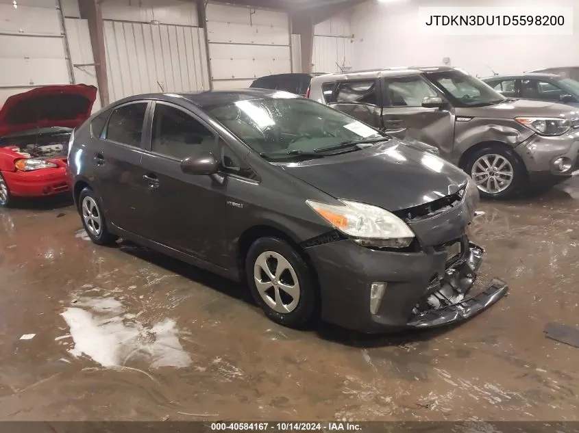 2013 Toyota Prius Three VIN: JTDKN3DU1D5598200 Lot: 40584167