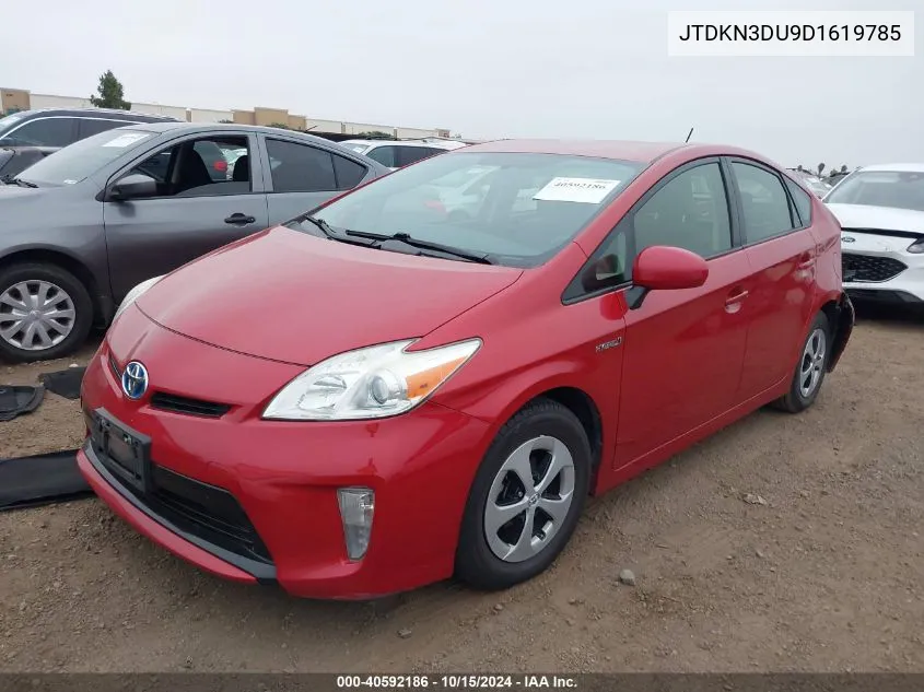 2013 Toyota Prius Three VIN: JTDKN3DU9D1619785 Lot: 40592186