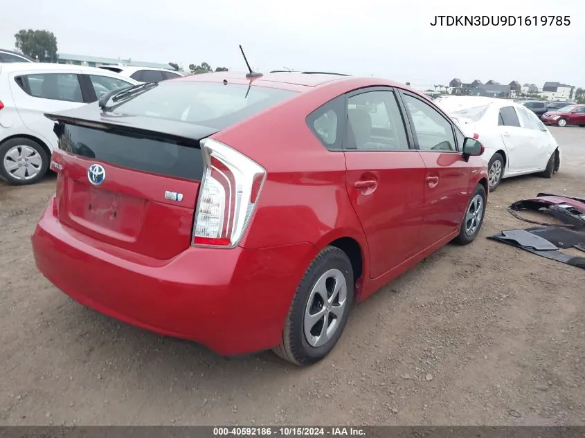 2013 Toyota Prius Three VIN: JTDKN3DU9D1619785 Lot: 40592186