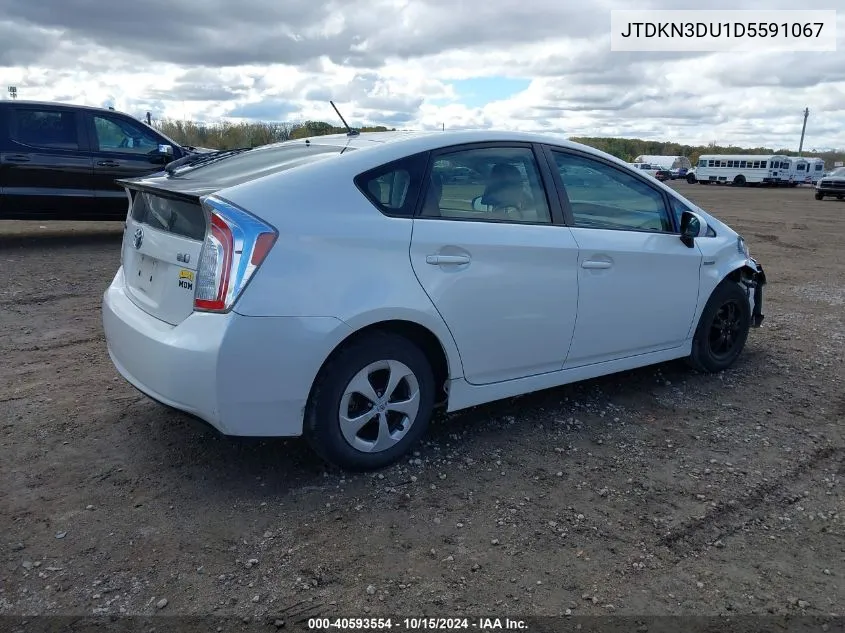 2013 Toyota Prius Two VIN: JTDKN3DU1D5591067 Lot: 40593554