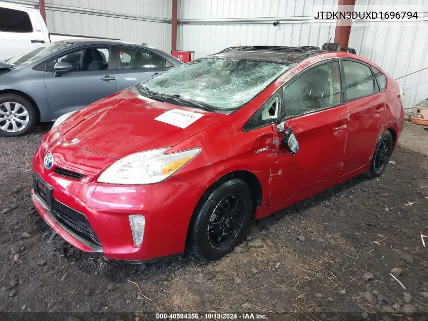 2013 Toyota Prius VIN: JTDKN3DUXD1696794 Lot: 40594356