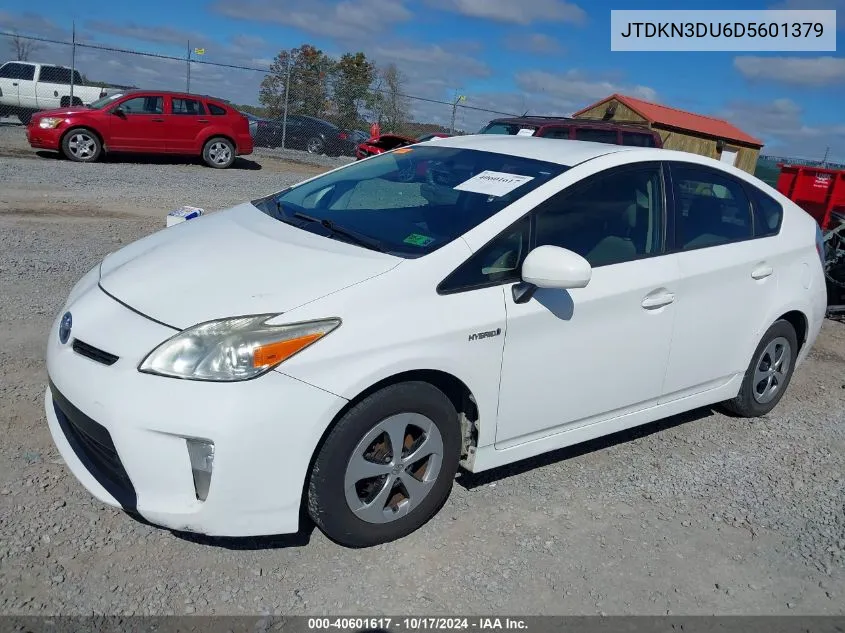 2013 Toyota Prius Two VIN: JTDKN3DU6D5601379 Lot: 40601617