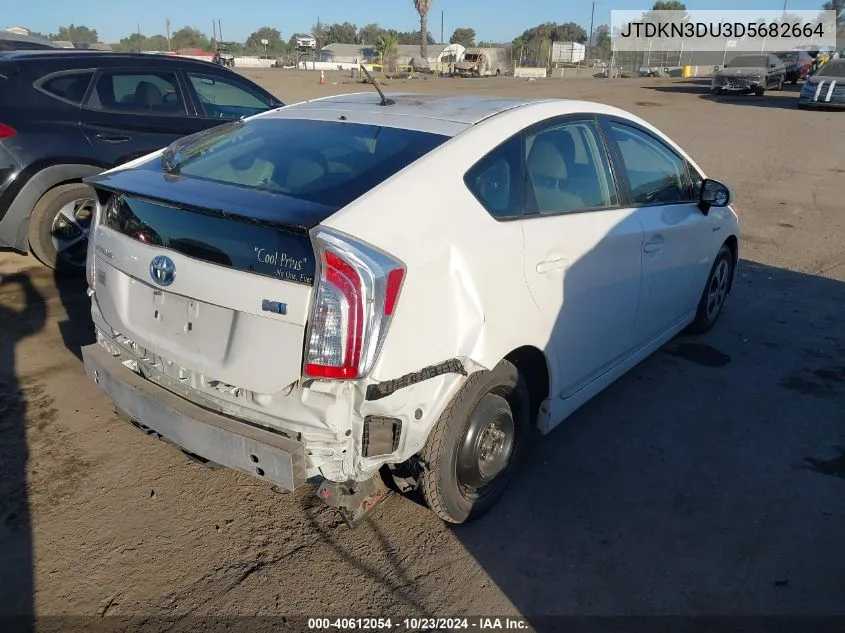 2013 Toyota Prius Two VIN: JTDKN3DU3D5682664 Lot: 40612054