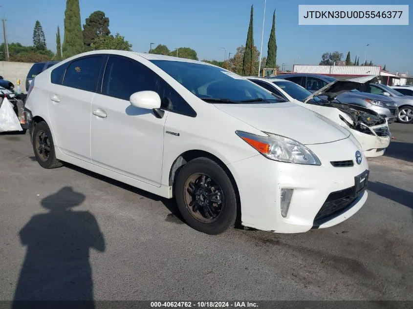 JTDKN3DU0D5546377 2013 Toyota Prius Two