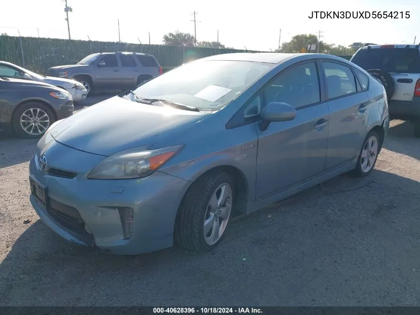 JTDKN3DUXD5654215 2013 Toyota Prius Five